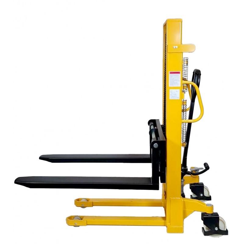 Gerbeur hydraulique SYC 1.5T 2M - fourches extensibles - charge 1,5T - hauteur de levage 2M_0