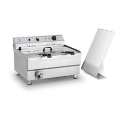 HELLOSHOP26 - Friteuse à beignets professionnelle restaurant 36 litres 380V 2 paniers 14_0001771 - 3000189838989_0