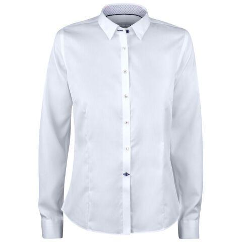 J.HARVEST & FROST RB122 TWILL CHEMISE FEMMES BLANC - TAILLE M