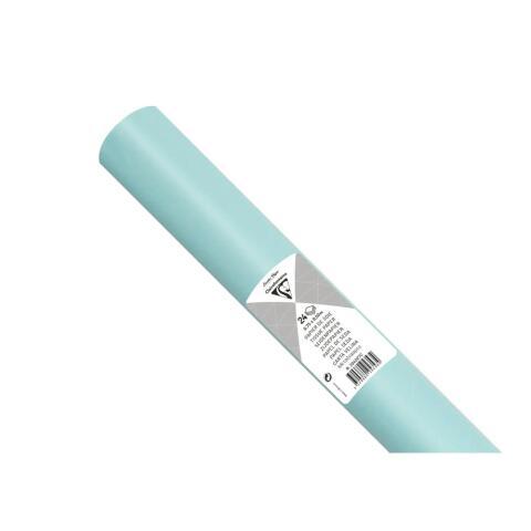 LOT DE 5 - PAPIER DE SOIE, ROULEAU DE 24 FEUILLES 18G/M2 AU FORMAT 50X75CM - BLEU CIEL
