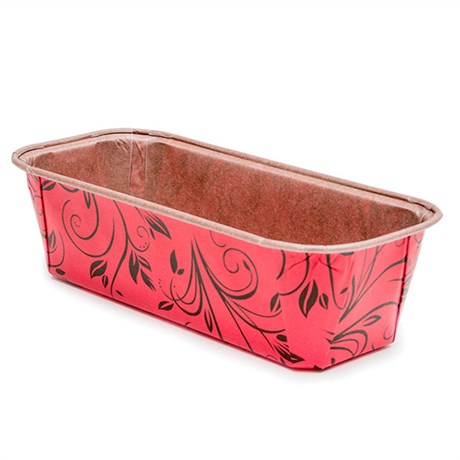 MOULE DE CUISSON PÂTISSERIE LAMINÉ 15.8X5.5X5.2 CM FUCHSIA PAPIER (VENDU PAR 675)