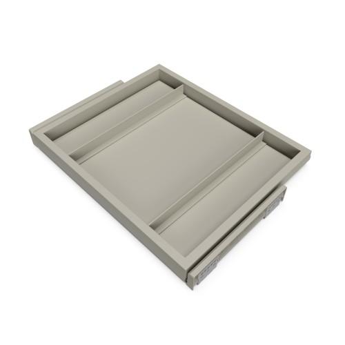 ORGANISATEUR DE DRESSING AVEC COULISSES - SANS PANIER - 600 MM - GRIS EMUCA