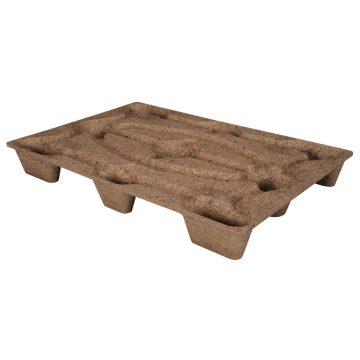 Palette en bois moulé légère et solide - 100x120 cm - Conforme NIMP 15 - Référence PALM1_0