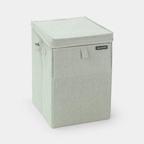Panier à linge empilable Brabantia 35 litres - Rectangulaire avec couvercle et poignées robustes_0