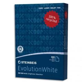 PAPYRUS RAMETTE DE 500 FEUILLES EVOLUTIONWHITE A4 80G, PAPIER 100% RECYCLÉ BLANC CIE 135. 61105