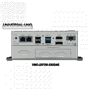 PC fanless modulaire QuadCore J1900 - 4xCOM, 4xUSB, rail DIN, VESA, extension iDoor - Référence UNO-2372G-J022AE_0