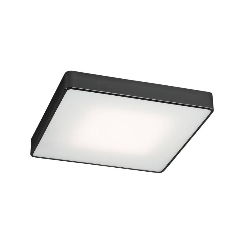 ARGON PLAFONNIER ORO EN ACIER ET VERRE, NOIR, 35CM