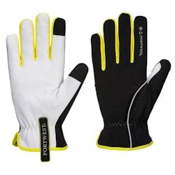 Portwest - Gants anti froid en cuir et nylon PW3 Noir / Blanc Taille 7 - 5036108361250_0