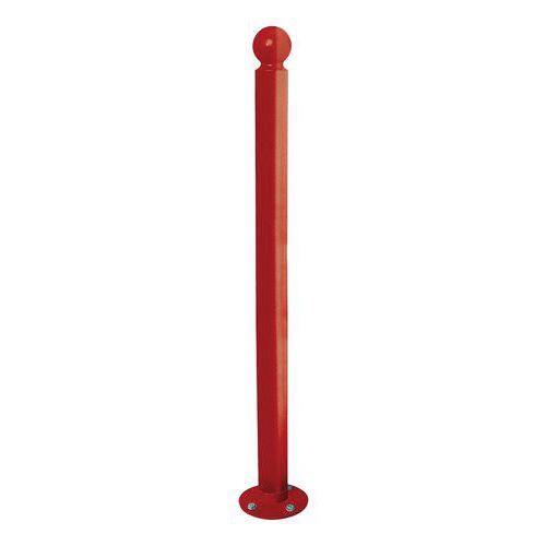 POTELET INCLINABLE AMORTICHOC BOULE - ZINC ROUGE FONCÉ 3004 - PROCITY