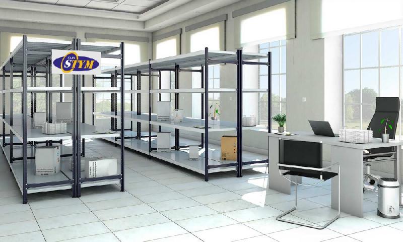 Rayonnage léger - stockage pour bureaux, ateliers et archives - hauteur jusqu'à 8m_0