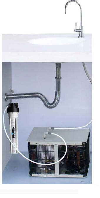 Refroidisseur d'eau sous évier - 12L/h - Modèle compact avec filtre et robinet_0