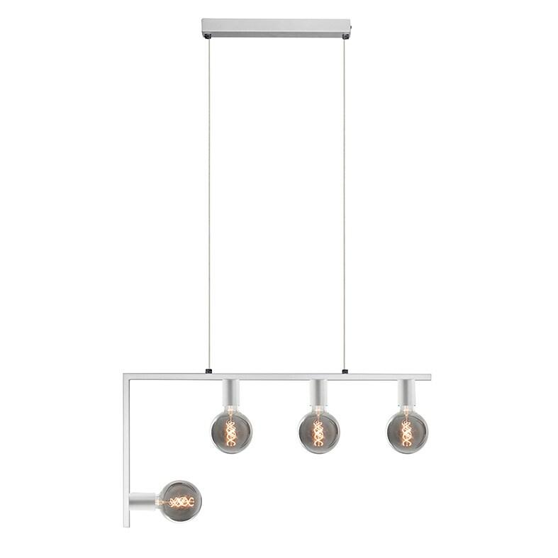 ROSSINI ILLUMINAZIONE Twin Lampe À Suspension Design Moderne En Métal, Couleur Blanc Mat, Raccordement E27, Ip20, 75W - Groupe Rossini - blanc TWI00_0