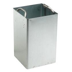 Rossignol - Seau en acier galvanisé pour corbeille carrée 50L EDEN - gris acier 56781_0