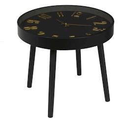 Table basse horloge silencieuse Lounge 50 cm The Home Deco Factory - noir 3664944521709_0