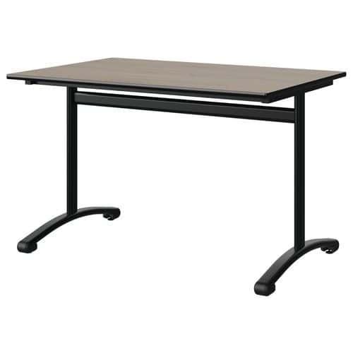 TABLE MALIBU 120X80 T6 DL STRA CHÊNE 1146/NOIR NOIR 9005 - MANUTAN EXPERT
