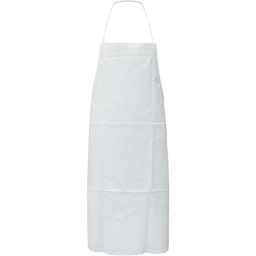 TABLIER BLANC EN PVC AVEC BAVETTE 120 X 90 CM - SINGER SAFETY
