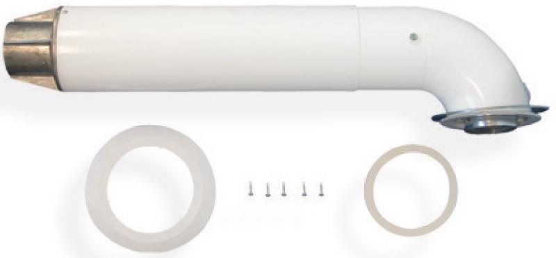 Terminal horizontal 60/100 - TEL AZ414 7716780194 - pour toutes chaudières condensation - diamètre 141 mm - teinte rouge_0