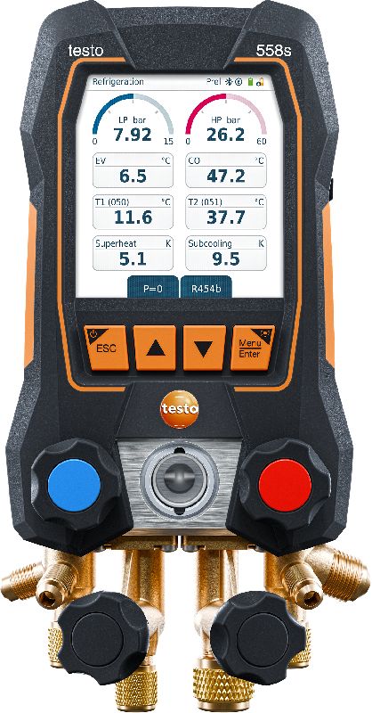 Testo 558s - Manifold numérique 4 voies avec écran tactile - commande via Smartphone_0
