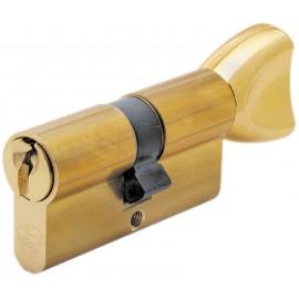 VACHETTE CYLINDRE À BOUTON LAITON POLI REF 3110 EN 30 X 30