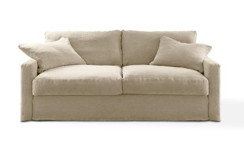 Canapé 4 places Bidart 210 cm convertible avec matelas 14 cm - Home Spirit_0