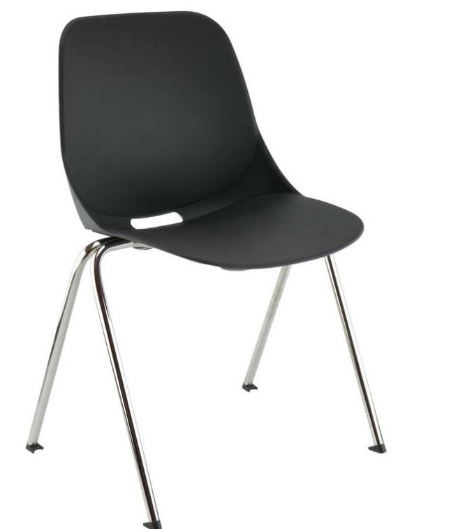 Chaise de conférence pratique et légère - empilable en Polypro non feu M2 - MEETY_0