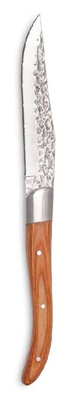 Couteau à steak Denali - lame micro-dentelée 225mm - acier inoxydable 3CR14 - manche en bois Pakka_0