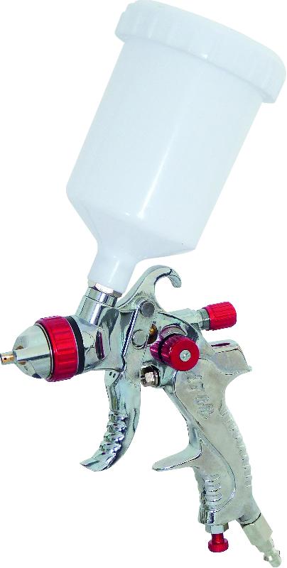 DRAKKAR EQUIPEMENT - Pistolet peinture HVLP 06555 avec godet PVC 600ml et buse Ø 1,4 mm_0