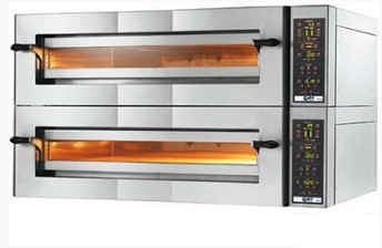 FOUR À PIZZA ÉLECTRIQUE CUISSON FEU DE BOIS POUR 2 X 6 PIZZAS - PROMOSHOP_0