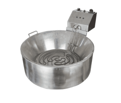 Friteuse électrique de table INHOSPAN FE60-A - 18L, acier inoxydable, thermostat réglable 230°C_0