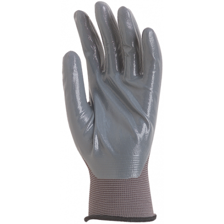 Gants en polyamide gris, paume enduite Nitrile gris - Eurotechnique | 6230_0