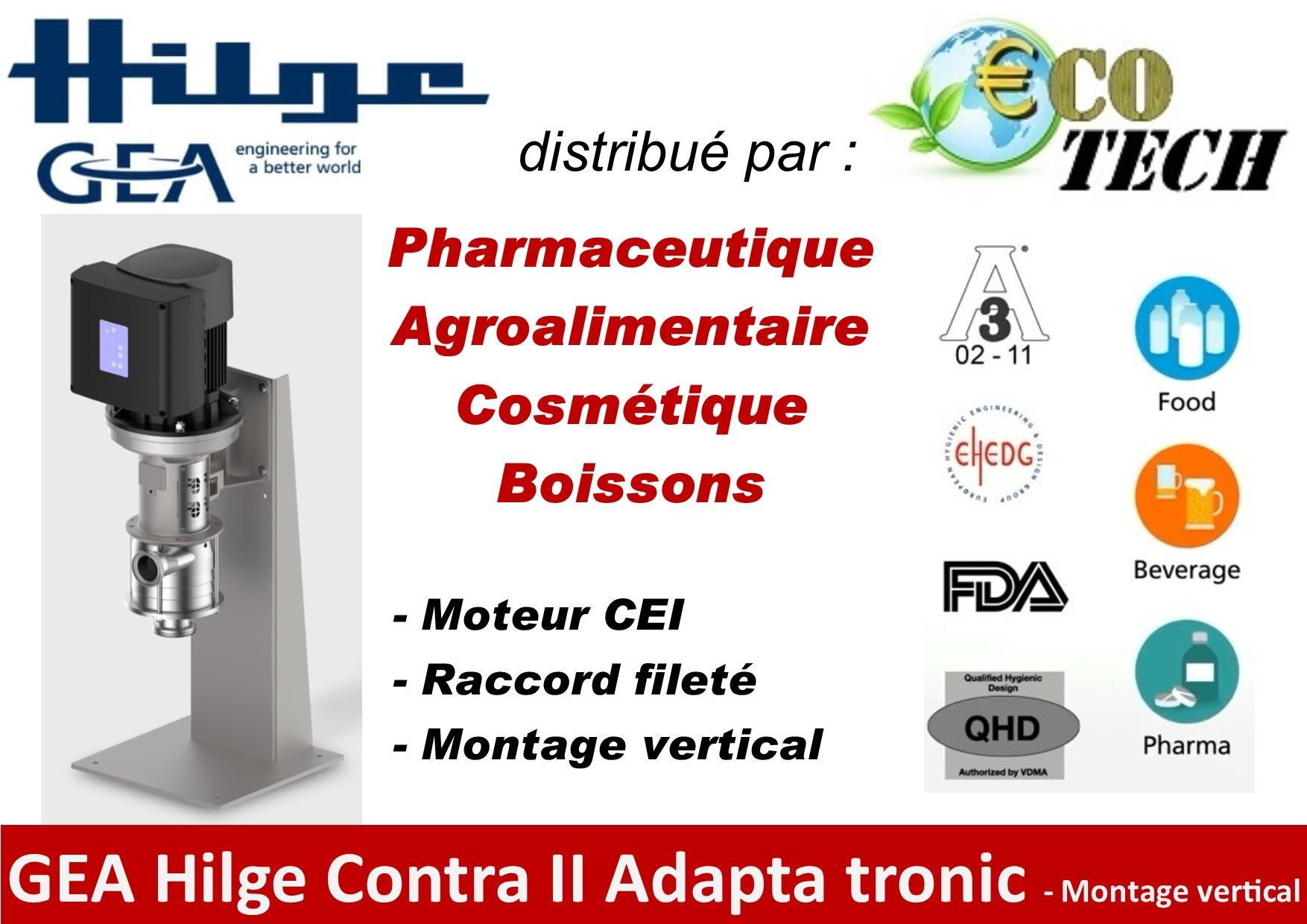 Gea hilge contra ii adapta tronic raccord fileté et moteur cei, normandie_0