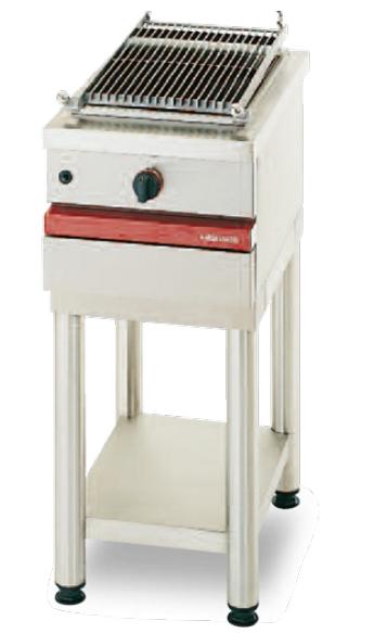 Gril pierre de lave au gaz à poser - CSG 410 CKG - 400x650x300 mm - 6 kW_0