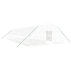 Helloshop26 - Serre tente abri plante fleur légumes avec cadre en acier 84 m² 14 x 6 x 2,85 m blanc 02_0044637 - 3000220240245_0