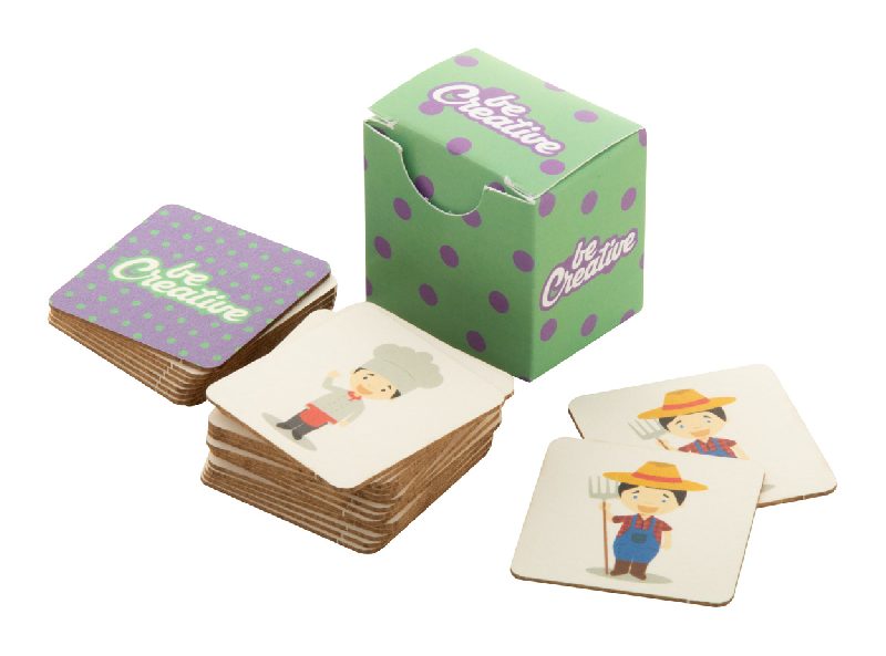 Jeu de mémoire personnalisé - 24 tuiles en carton avec motifs thématiques et boîte imprimée en quadri_0