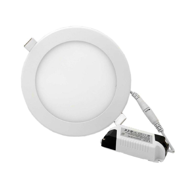 Plafonnier LED extra plat MDB 12W - 3000K - 780lm - Blanc chaud avec transformateur_0
