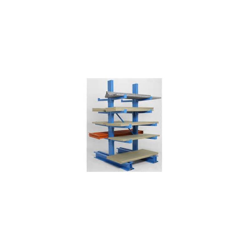 Rayonnage cantilever léger - simple ou double faces - stockage de produits longs - réf. A20A1403S_0