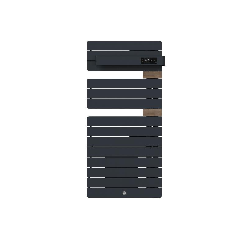 Sèche-serviettes connecté Allure 4 1500W Ardoise/Chêne Mat à droite - Thermor - 483327_0