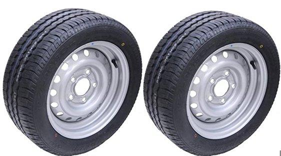 Jeu de 2 -165/r13c trailer wheel 5/112/63_0