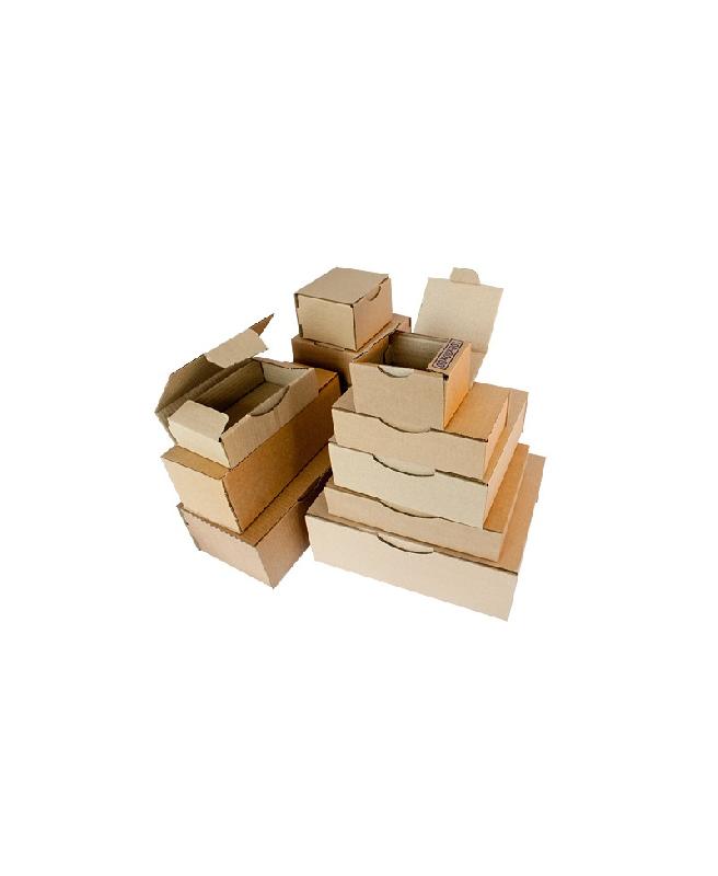 Boîte postale écrue 11305012 - carton simple cannelure - résistante avec patte de fermeture_0