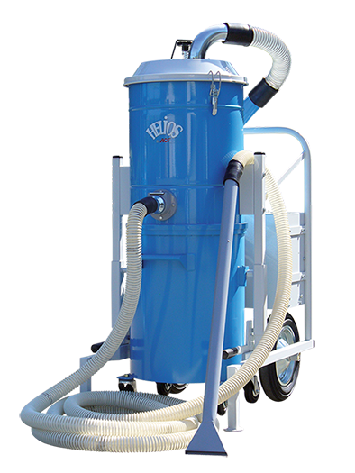 Aspirateur d'abrasif avec kit d'aspiration pneumatique et récupérateur d'abrasif après sablage - HELIOS_0