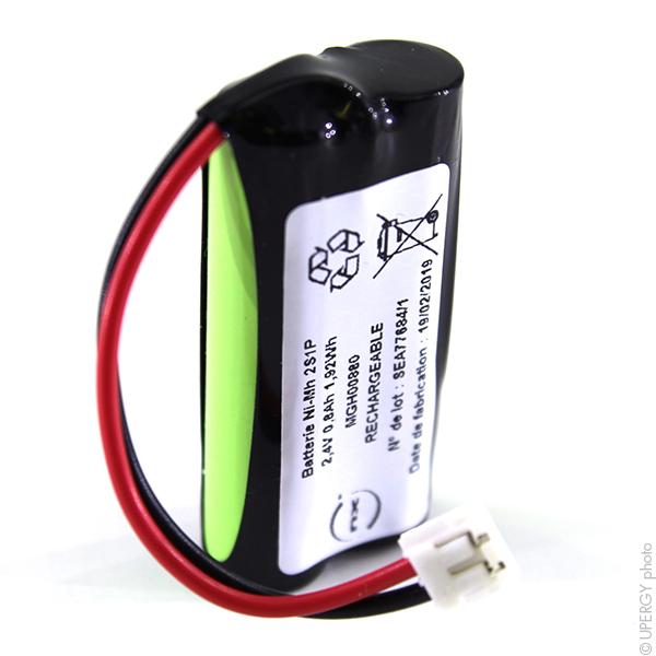 Batterie NiMH 2x AAA ST1 2S1P 2.4V 800mAh JST - Marque NX - Quantité 1_0