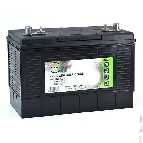 Batterie de traction NX Power Deep Cycle Dual 12V 110Ah - Haute performance et usage mixte_0