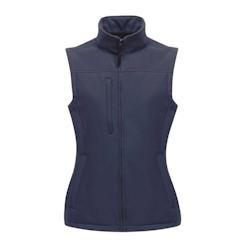 Bodywarmer Softshell femme  FLUX marine T.M Regatta Professional - M bleu polyester 5051513546009_0