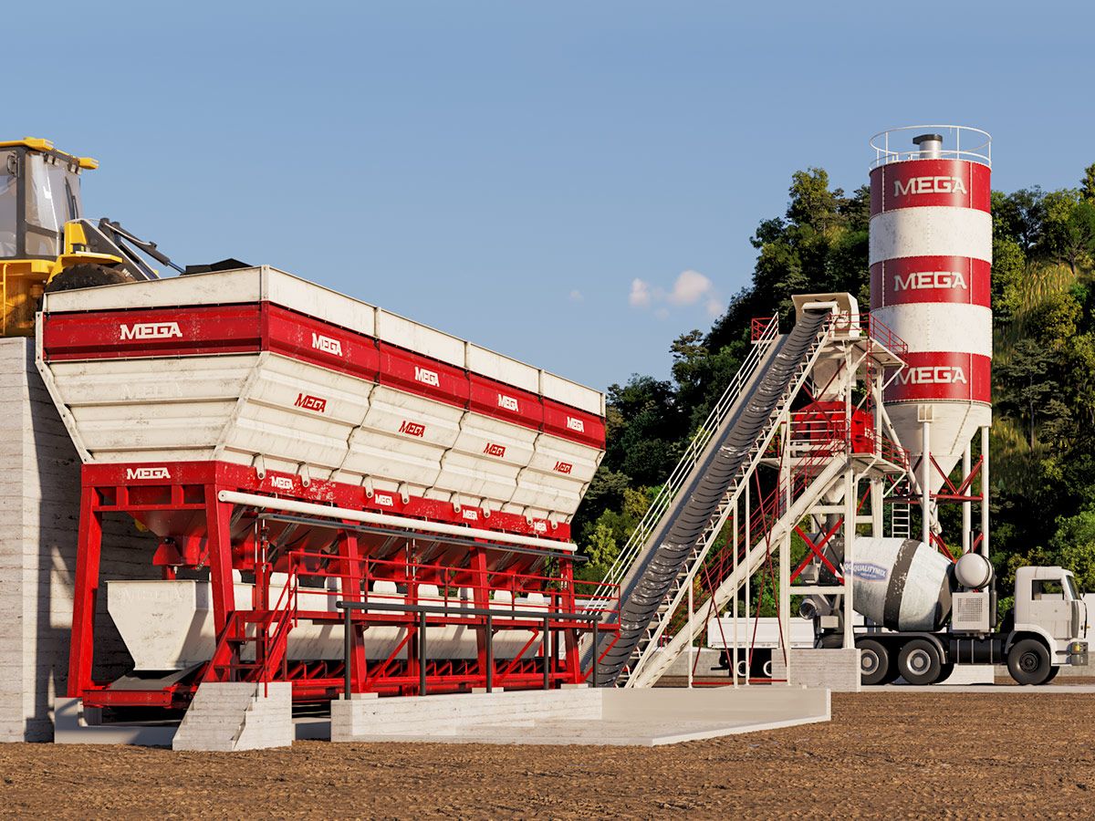 Centrale à béton de 60 m³ - Malaxeur double arbre 1 500 L - Silo 60 tonnes - Automatisation et installation gratuite_0