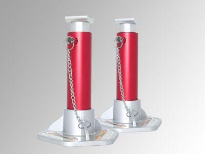 Chandelle de levage en aluminium 3 tonnes - Hauteur réglable 293 à 405 mm - Jeu de 2 pièces - Certifiée TÜV/GS_0