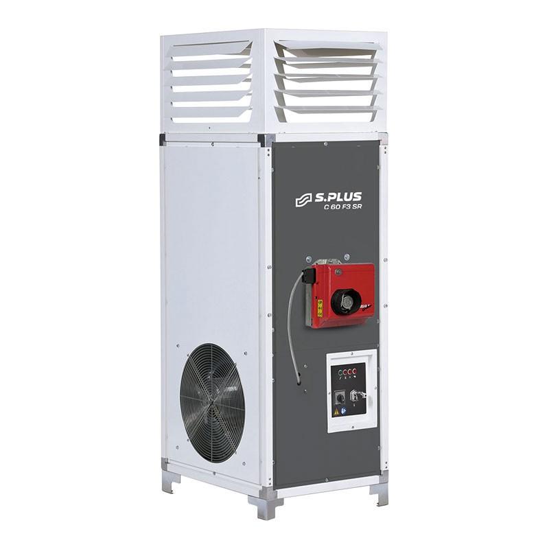 Chauffage mobile vertical à combustion indirecte au fioul COMPAC 60 F3 SR - SPLUS - 2181305_0