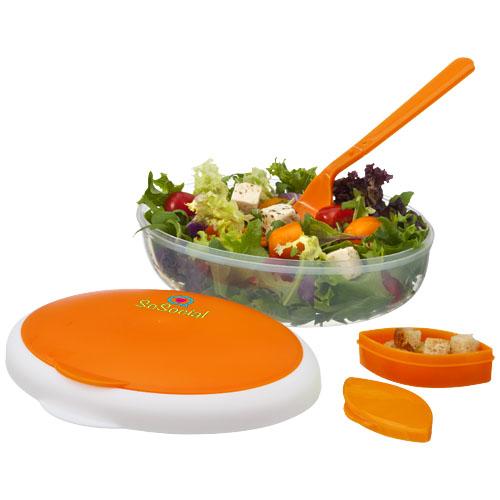 Coffret à repas Maalbox 11262101 - avec fourchette pliable et pot à condiment - 400 ml - plastique PP_0