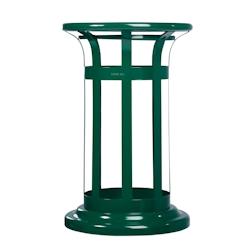 Corbeille Exterieure 60L Tulipe Vigipirate Vert Mousse - 59140 - Rossignol - 59140_0