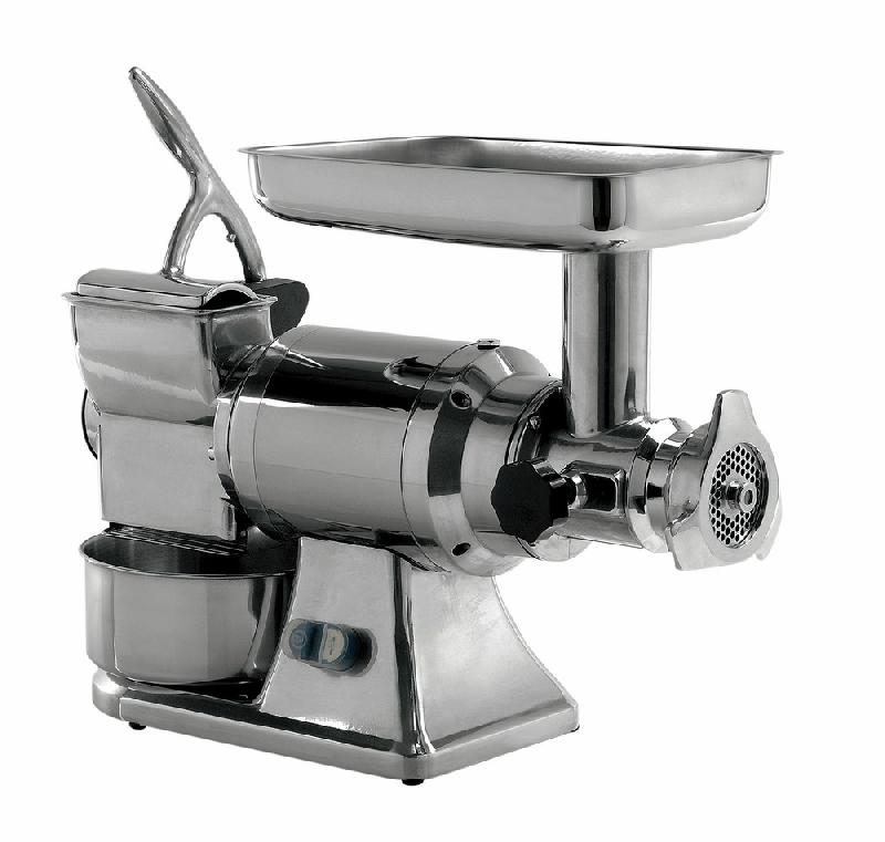 Hachoir à viande et râpe à fromage professionnel - Ø 70 mm - 200 kg/h viande | 50 kg/h fromage - Virtus FIF0004_0
