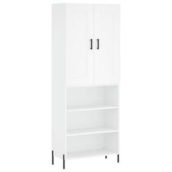 Helloshop26 - Buffet bahut commode armoire meuble de rangement organisateur cuisine salle de séjour salon haut 69,5 x 34 x 180 cm 02_0032759 - 300021_0
